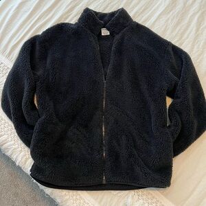 PINK Victoria's Secret Black Teddy Jacket